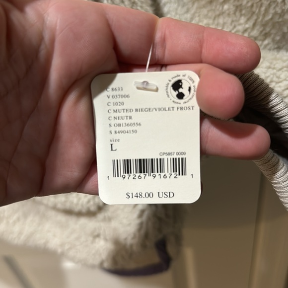 NWT Free People Fall To Rise Fleece Quarter Snap Large - Picture 6 of 7